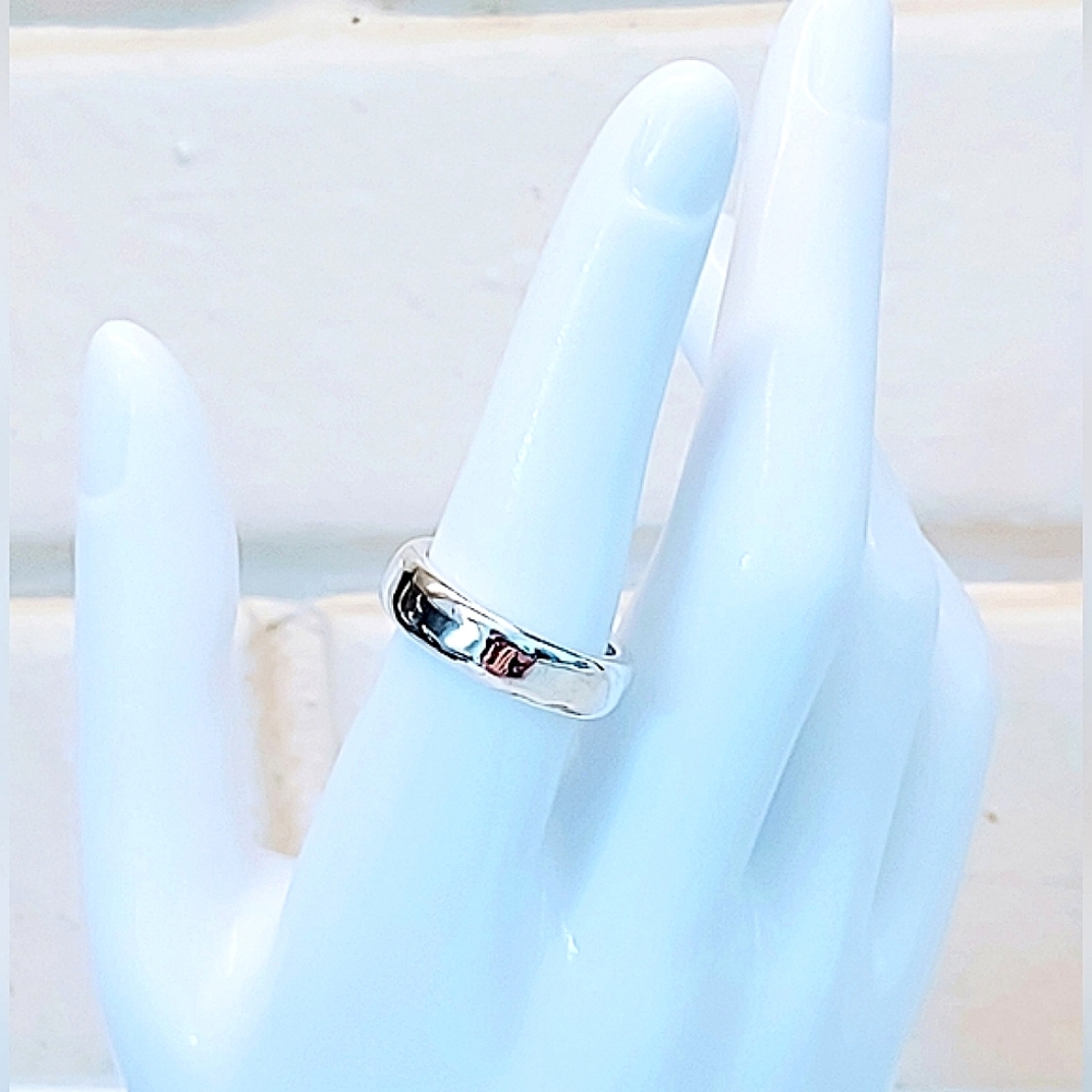 CROME PLATED COPPER ELEGANT 4 MAGNET RING ARTHRITIS JOINT PAIN RELIEF WOMENS  7